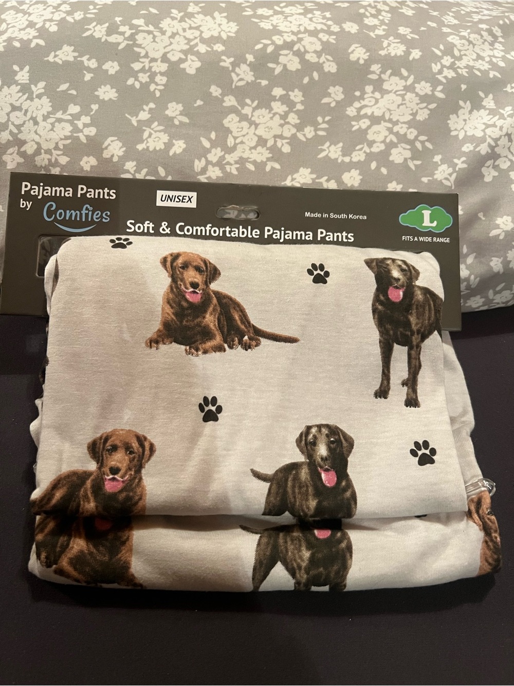 Comfies Unisex Large, Soft & Comfortable, Labrador Pajamas Pants, new with tag